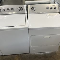 Whirlpool Set Washer And Dryer Gas Good Condition We Delivery 