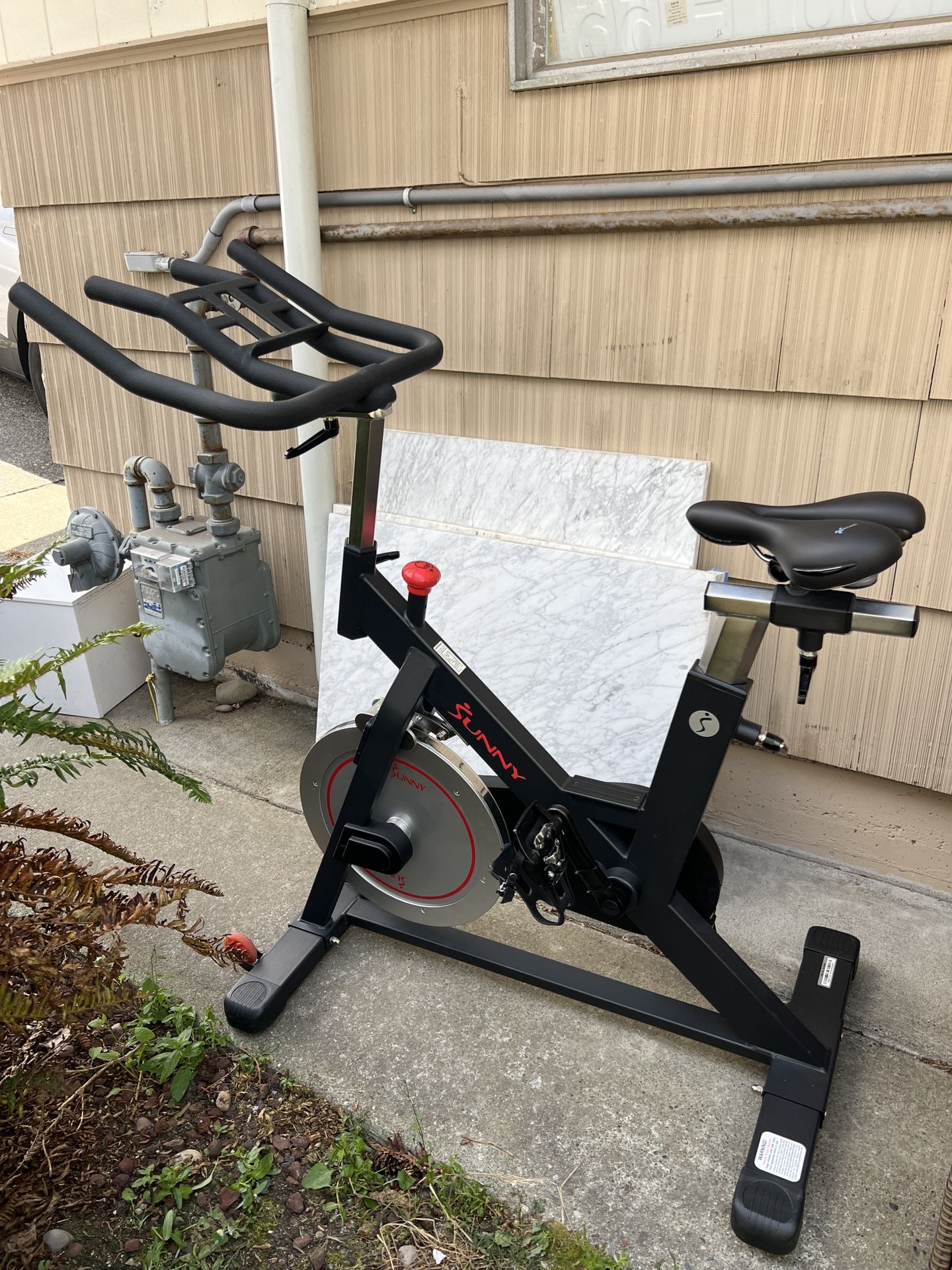 FREE Sunny Health & Fitness Magnetic Belt Drive Indoor Cycling Bike
