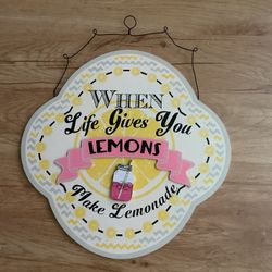 Wall Art Sign  Lemons New 12x12 