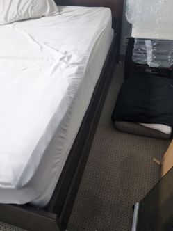 Queen size frame and mattress
