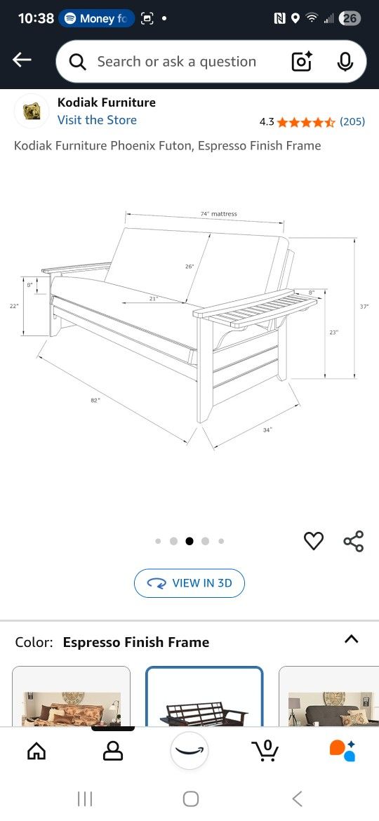 Kodiak Futon Frame