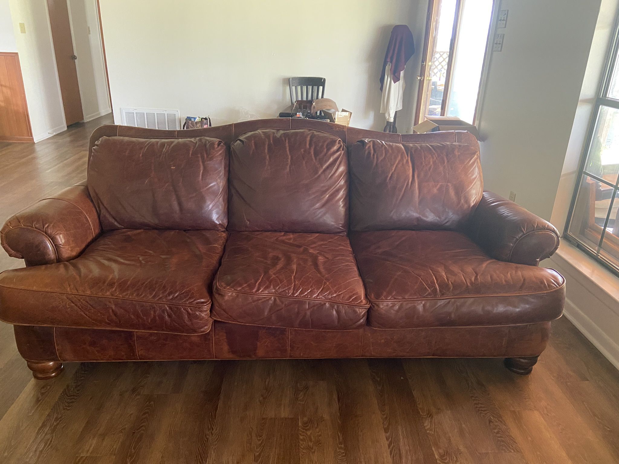 Make An Offer-Bassett Leather Couch