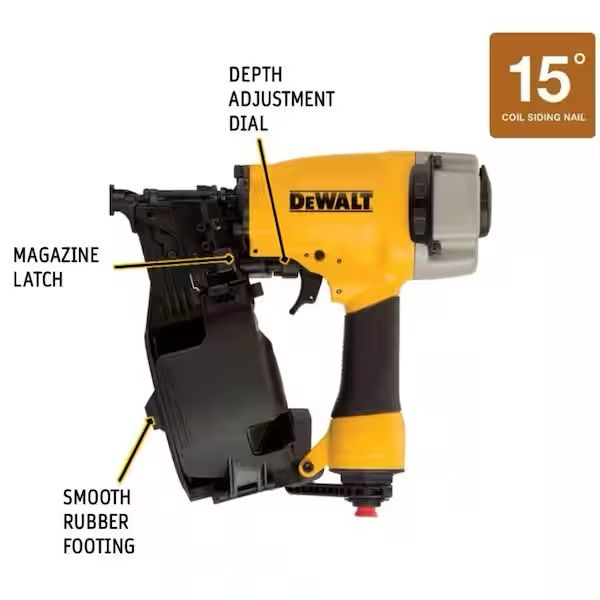 DeWalt 15’ Coil Siding And Fencing Nailer