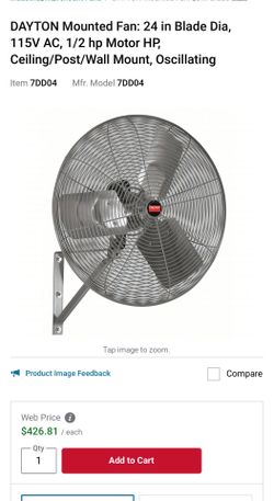 Industrial/ patio Dayton Fan