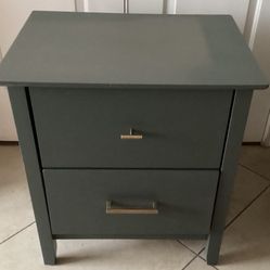 sage green nightstand/ side table.  (one) pick up in lakeway.  