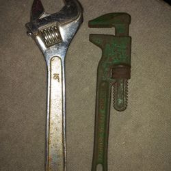 CRENSENT 15"WRENCH & RIDGID SPUD WRENCH