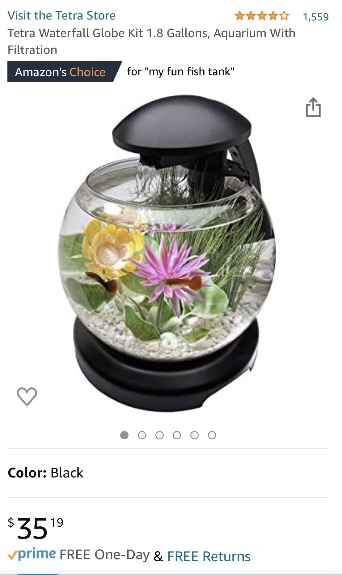 Tetra Fish Tank/ Bowl