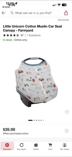 Car seat canopy