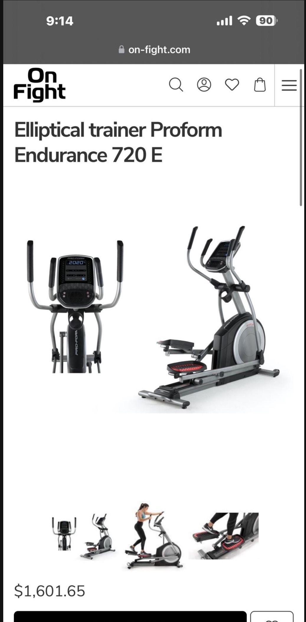 Pro Form Elliptical Endurance 720 E