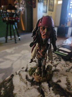 Captain canibal headknocker hand-painted resin bobblehead