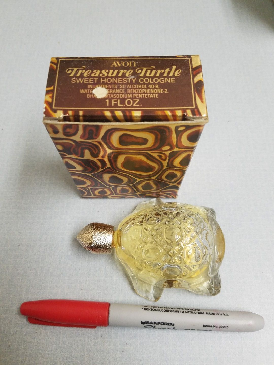 Nos Vintage avon treasure turtle