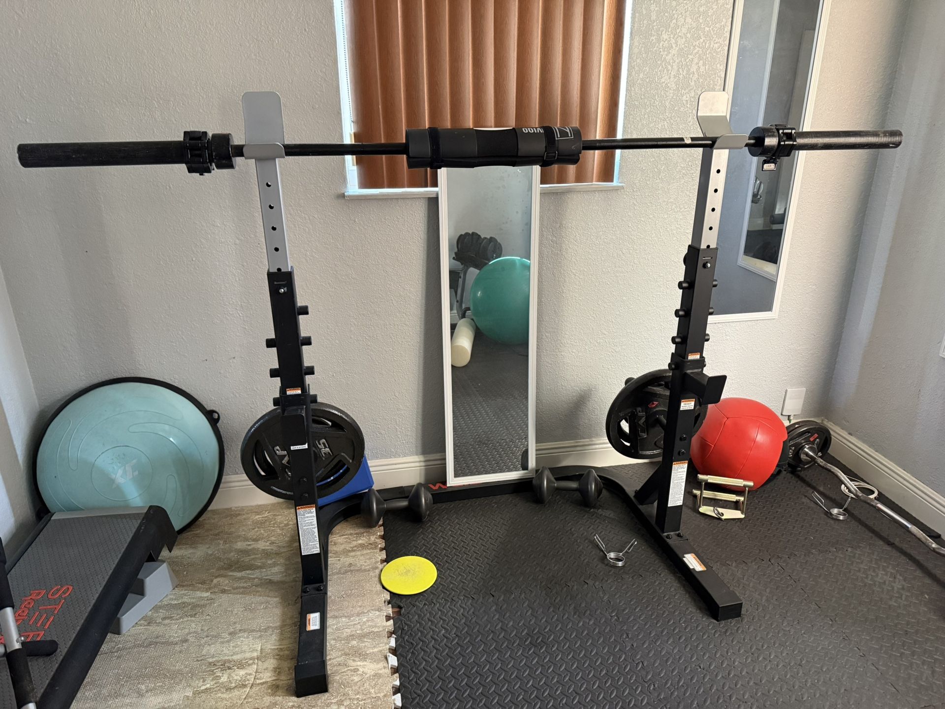 Weider Adjustable Squat Rack -bar Not Included