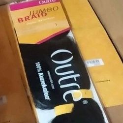 10 Packs Of Outre 82" Braiding Hair Color 1