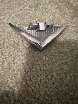 Vintage Chevrolet Bowtie Chrome Car Emblem Badge