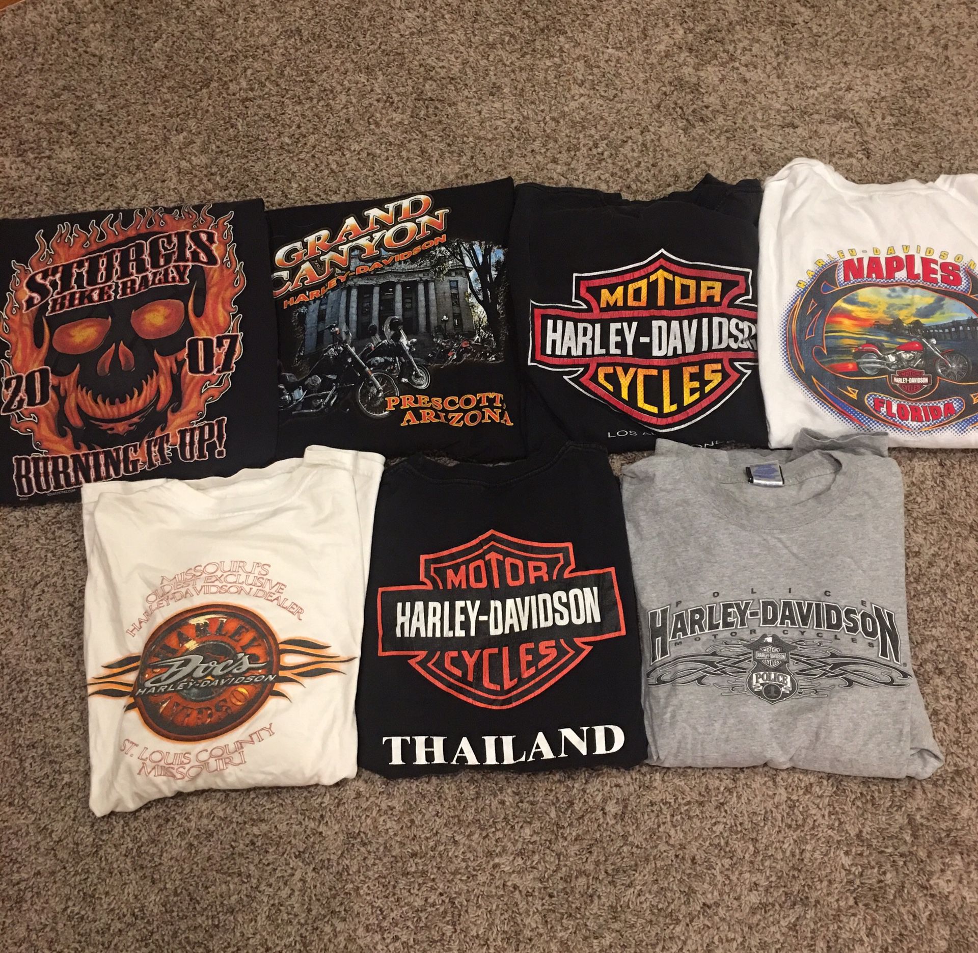 Lot of Harley Davidson T-shirt 2XL