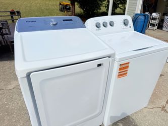 Free delivery and install on these whirlpool washer and Samsung dryer working perfect please read below👇👇