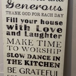 Family Values Canvas Decor 