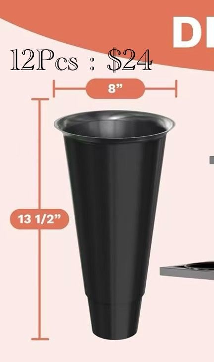 ✌️ 12 Buckets Flower Display, Flower Container for Flower Bar, Heavy Duty Buckets for Florists Balconies Gardens Flower Stores Bars Clubs Weddings