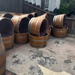 Half Wine Barrels 