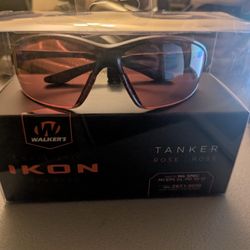 Walkers GWPIKN0F1R0S Ballistic Eyeware IKON Tanker Rose Lens w/Black Matt Frames