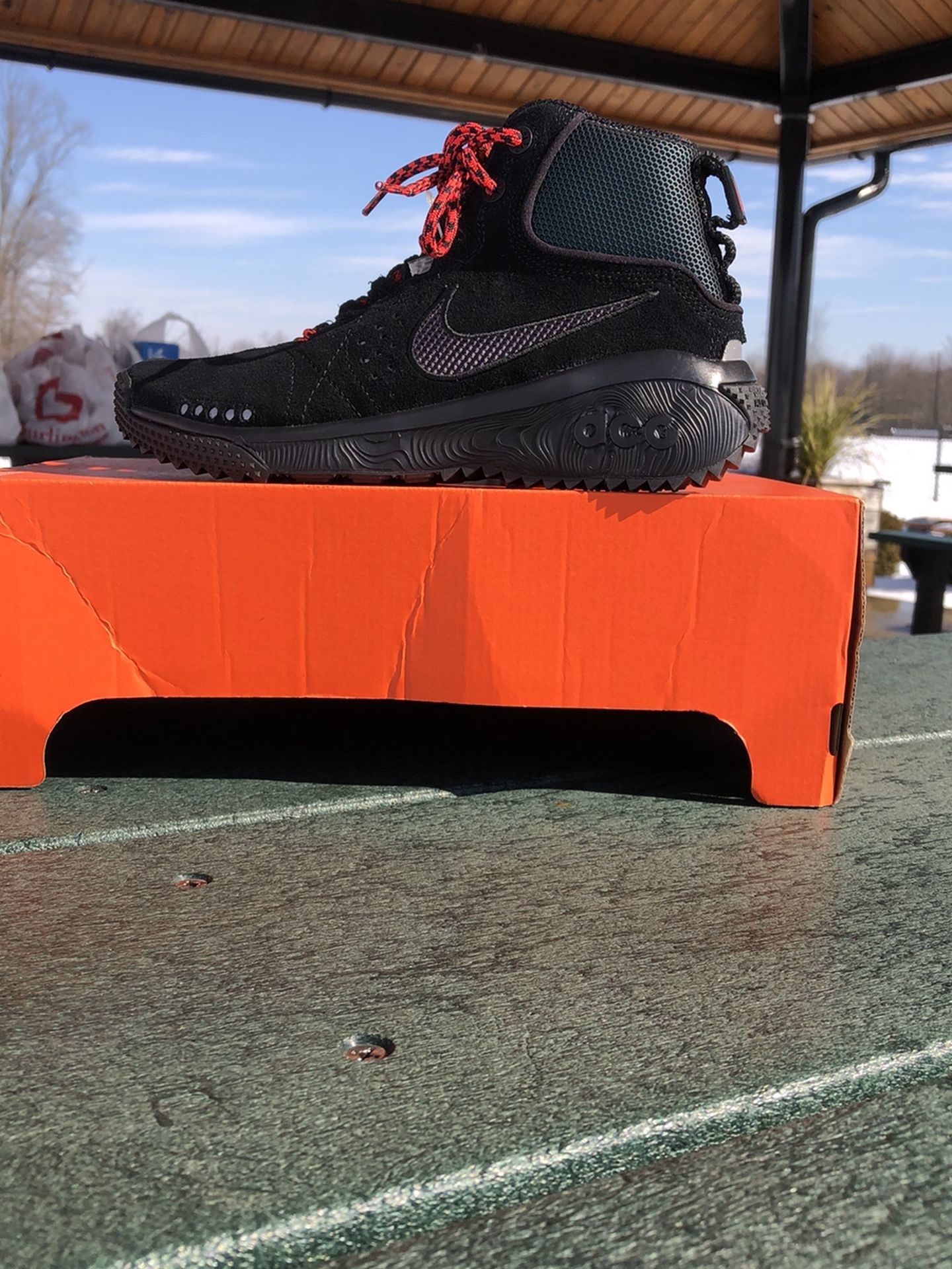 Nike ACG Angels Rest (Mens5 Womans6.5)AQ0917 001 Black Hiking Boots