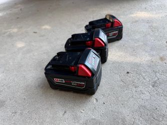 Milwakee batteries, charger