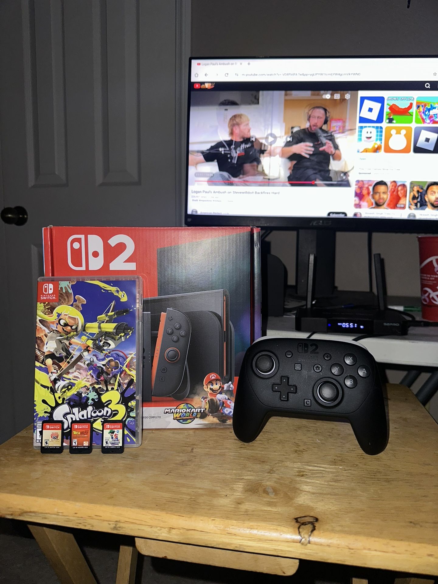 Nintendo Switch 2 Bundle + Controller And Games 