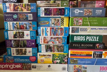Puzzles Puzzles Puzzles, 25 1000 piece puzzles