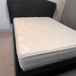 Queen Bed frame, Mattress, Box Spring