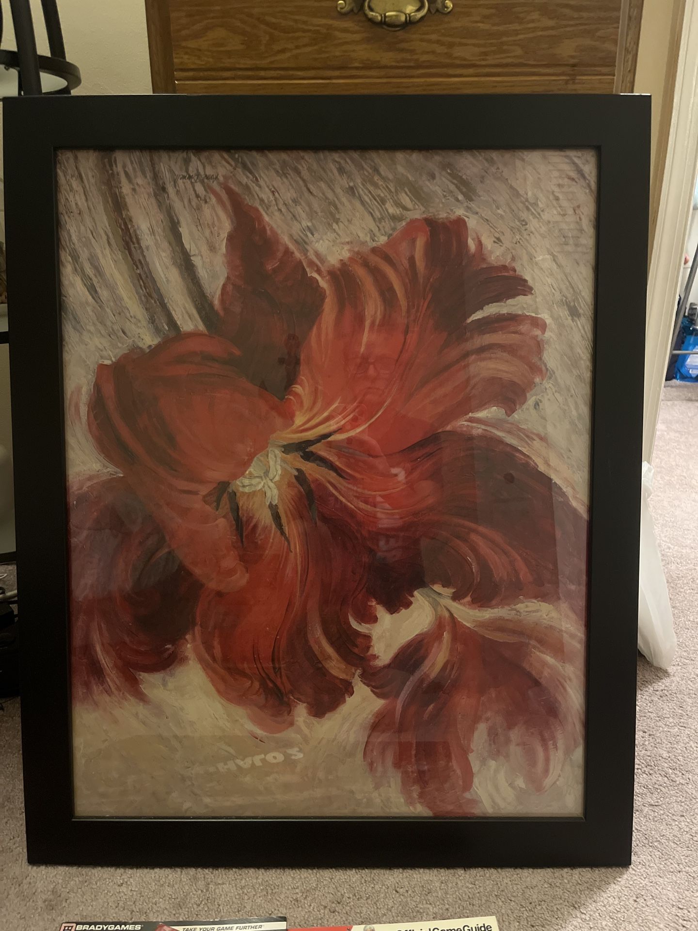 Beautiful large flowered picture