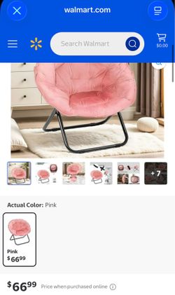 Foldable pink chair