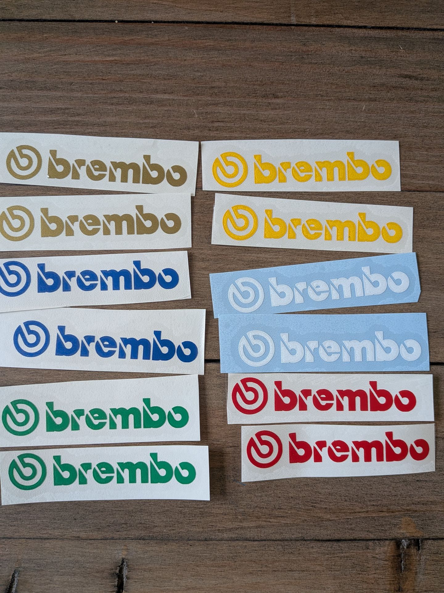 BREMBO Caliper stickers Custom colors and designs Wildwood BIg Brake Kit Baer