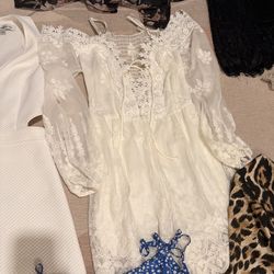 White lace dress