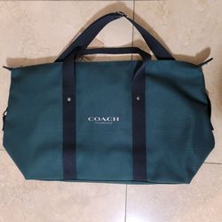 Coach Green Canvas Duffle Bag