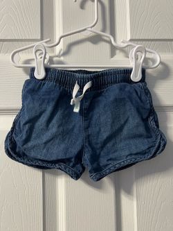 Girl Toddler Denim Shorts with Elastic Waist