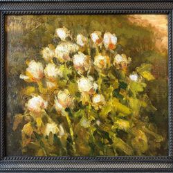 The White Roses Oil Painting 