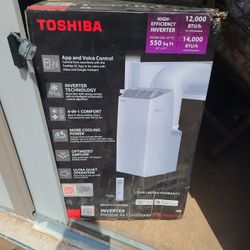 Toshiba
14,000 BTU (12,000 BTU DOE) 115-Volt Inverter Wi-Fi Quiet Portable Air Conditioner w/Heat up to 550 sq. ft. in White