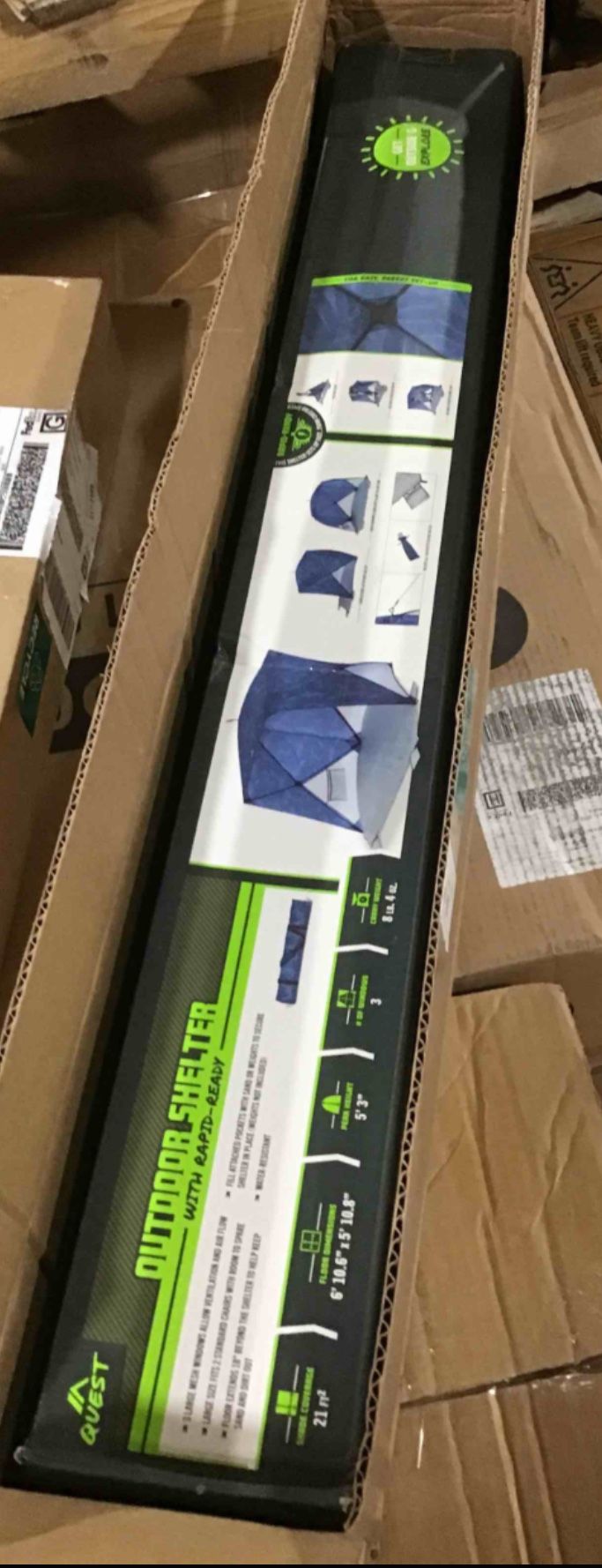 quest quickdraw outdoor shelter NEW Unopened