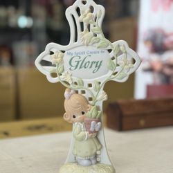 Precious Moments Vintage-Precious Moments My Spirit Grows in GLORY Cross