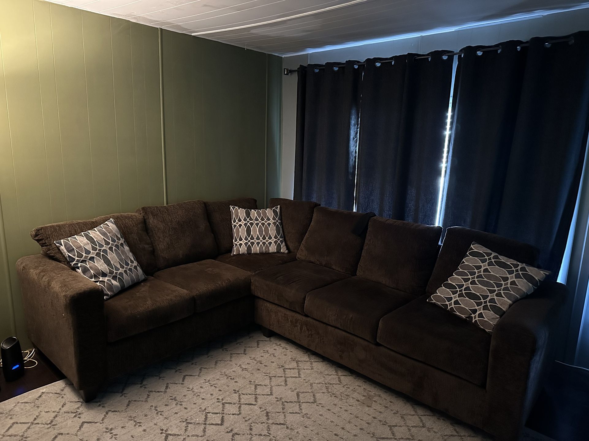 Brown Sectional Couch 