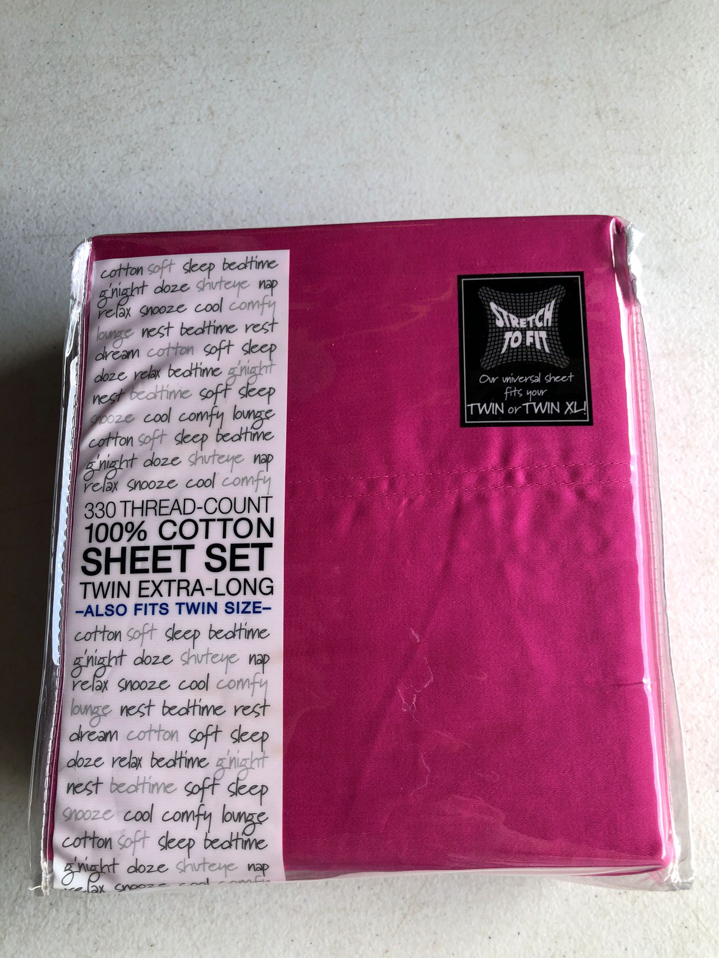 Sheet set Twin XL Hot Pink brand new
