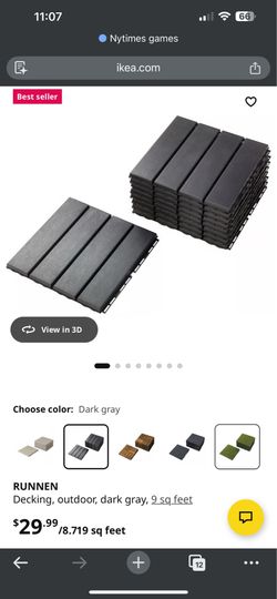 IKEA outdoor flooring runnen