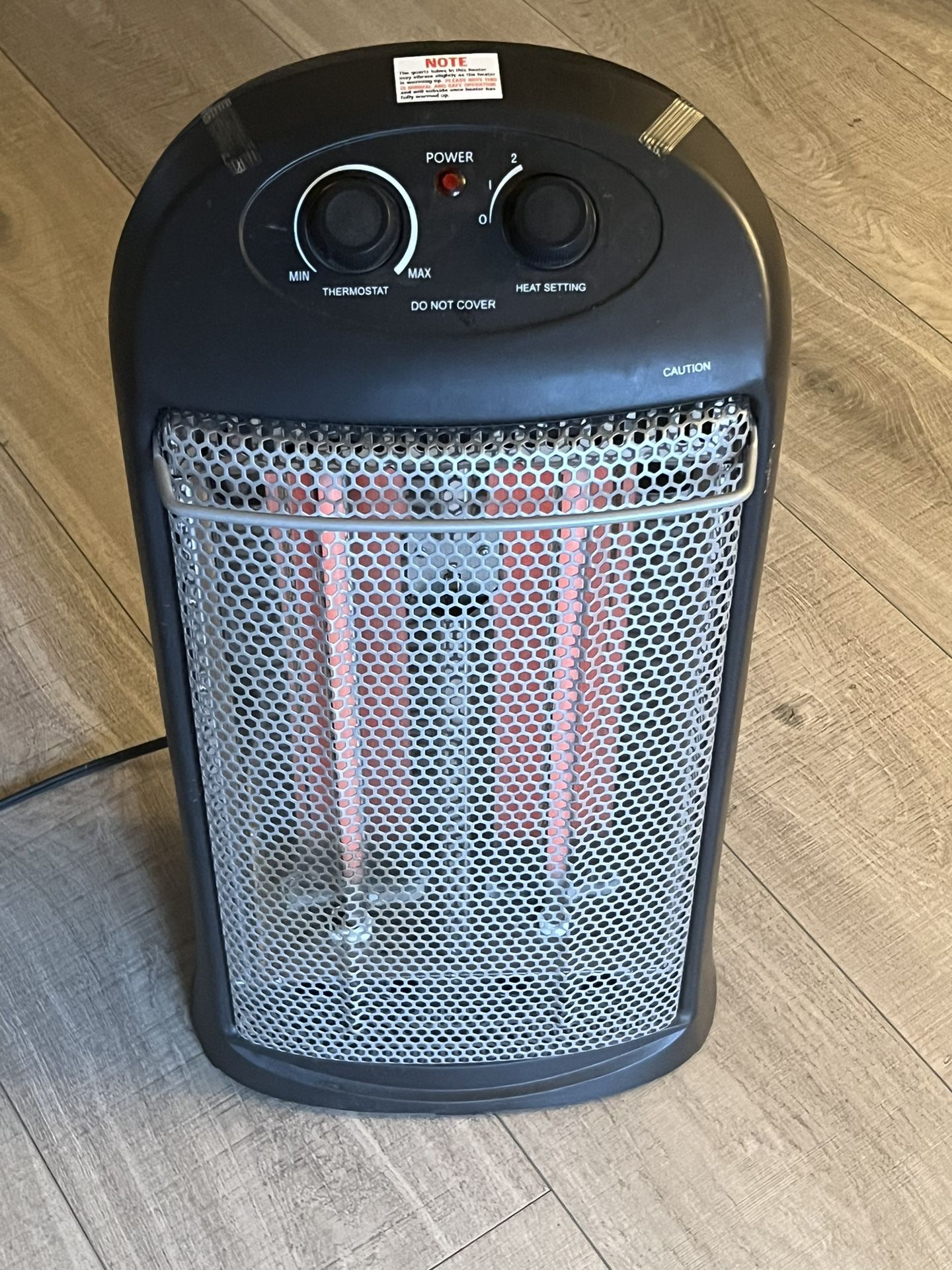 Remote Control Mainstays Quartz Infrared Heater Mainstays 1500W