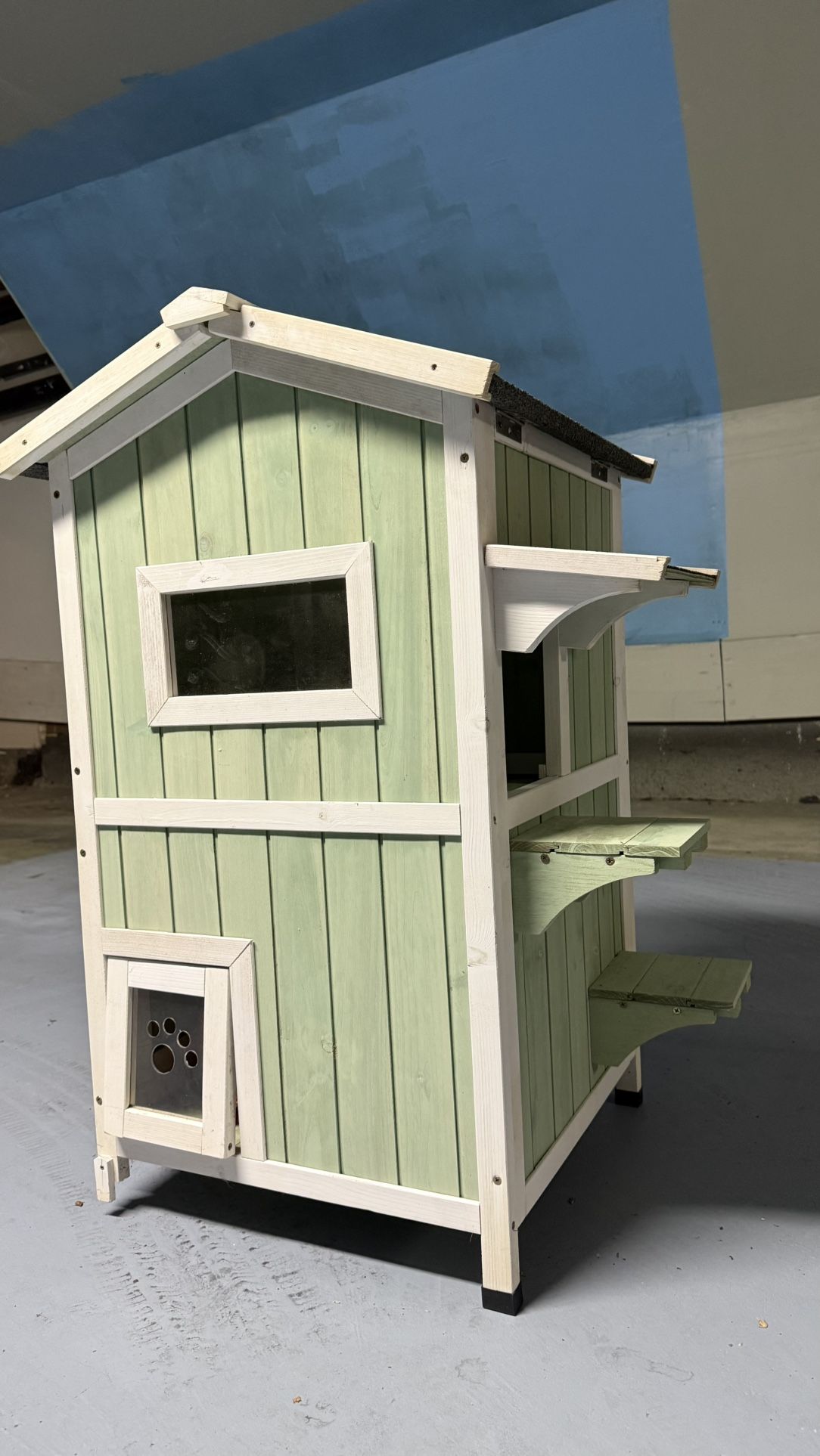 Two Story Outdoor Cat House