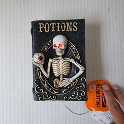 Halloween Light Up Skeleton Book NEW