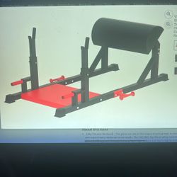 NEW Hip Thrust Machine. Glute Bridge Machine Sissy Squat Machine with Weight Holder, Heavy Duty Butt Exercise Equipment for High Resistance Glute Trai