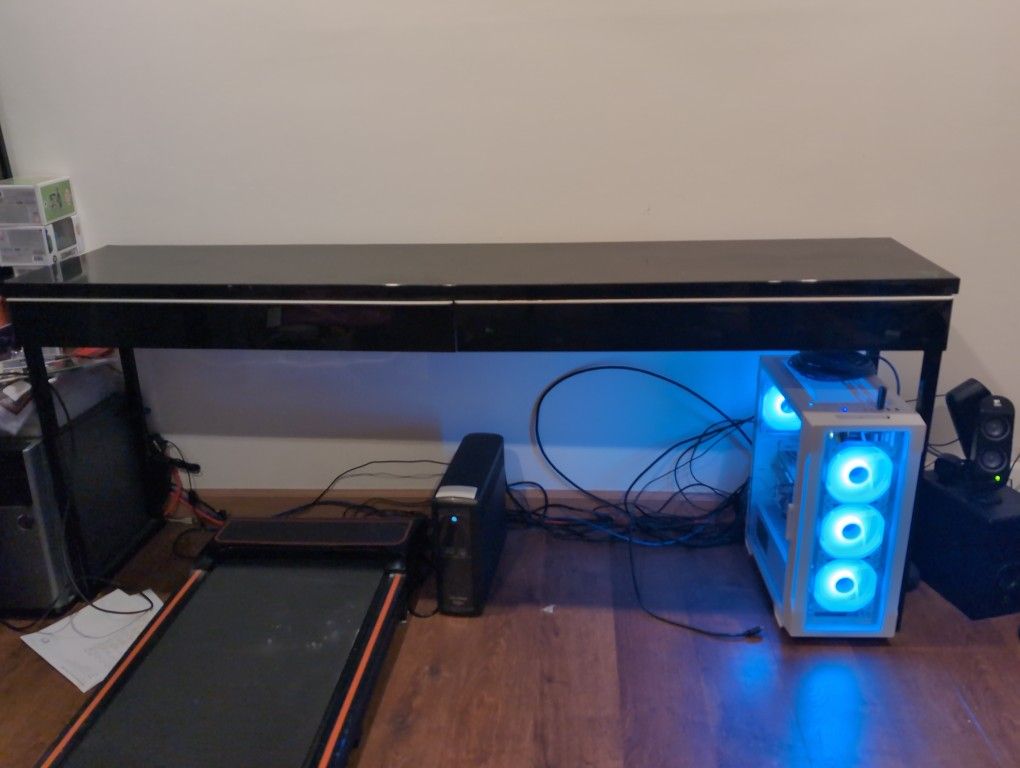 IKEA BESTÅ BURS Desk 70"- Pre-Drilled for Monitor Arm & 2 Drawers