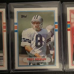 1989 Troy Aikman, Deion Sanders, Derrick Thomas HOF ROOKIE CARD LOT 🔥🏈🔥