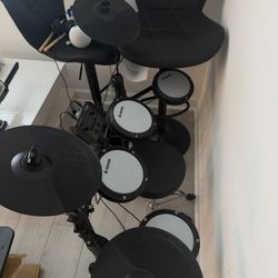 Donner DED-80 Electronic Drum Set, 4 Quiet Mesh