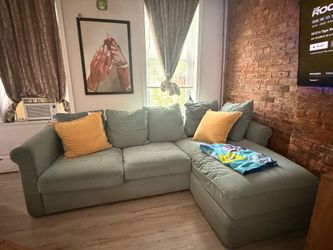 IKEA Sectional Couch with Chaise Storage
